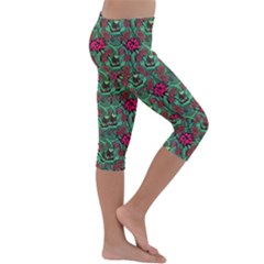 Kids  Lightweight Velour Capri Leggings  