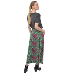 Velour Split Maxi Skirt 