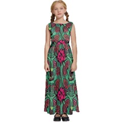 Kids  Satin Sleeveless Maxi Dress 