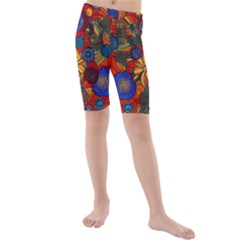 Kids  Mid Length Swim Shorts 