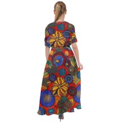 Waist Tie Boho Maxi Dress 