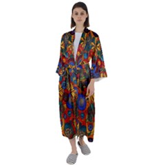 Maxi Satin Kimono 