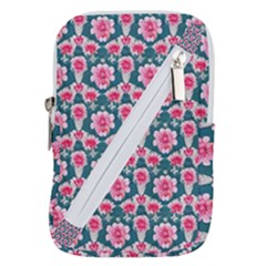 Retro 1880s Flowers Pattern 22 Belt Pouch Bag (Large) from ArtsNow.com