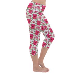 Lightweight Velour Capri Yoga Leggings 