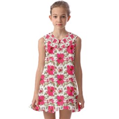 Kids  Pilgrim Collar Ruffle Hem Dress 