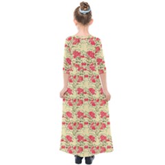 Kids  Quarter Sleeve Maxi Dress 