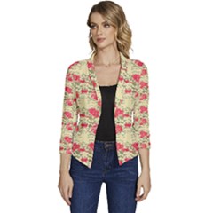 Women s Casual 3/4 Sleeve Spring Jacket 