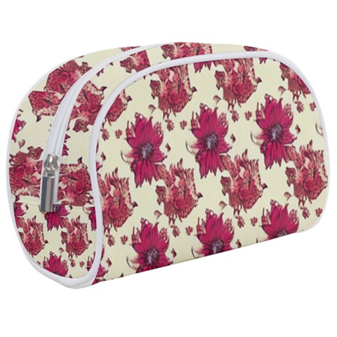 Retro 1880s Flowers Pattern 21 Make Up Case (Medium) from ArtsNow.com