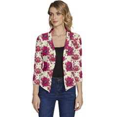 Women s Casual 3/4 Sleeve Spring Jacket 