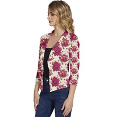 Women s Casual 3/4 Sleeve Spring Jacket 