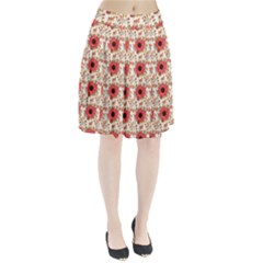 Retro 1880s Flowers Pattern 23 Pleated Skirt from ArtsNow.com