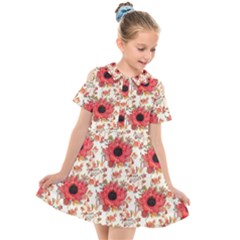 Kids  Short Sleeve Shirt Dress 