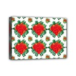 Retro 1880s Flowers Pattern 13 Mini Canvas 7  x 5  (Stretched)