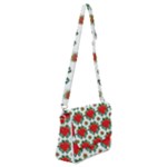 Retro 1880s Flowers Pattern 13 Shoulder Bag with Back Zipper