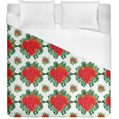 Retro 1880s Flowers Pattern 13 Duvet Cover (King Size) from ArtsNow.com