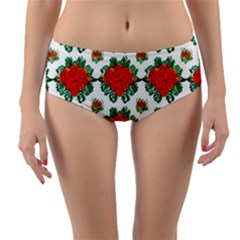 Reversible Mid-Waist Bikini Bottoms 