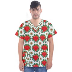 Men s V-Neck Scrub Top 