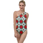 Retro 1880s Flowers Pattern 13 To One Side Swimsuit