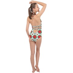 Halter Front Plunge Swimsuit 