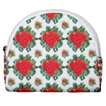 Retro 1880s Flowers Pattern 13 Horseshoe Style Canvas Pouch