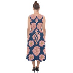 Midi Tie-Back Chiffon Dress 