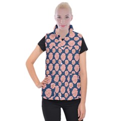 Retro 1880s Flowers Pattern 16 Women s Button Up Vest from ArtsNow.com