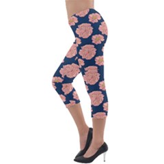 Lightweight Velour Capri Leggings  