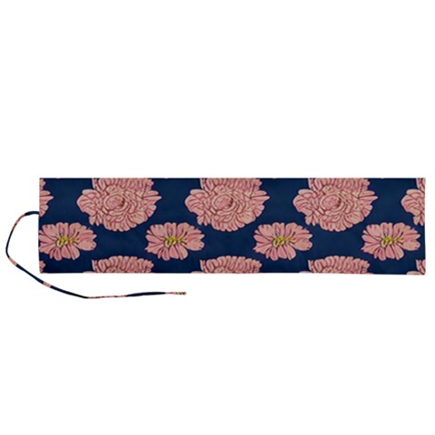 Retro 1880s Flowers Pattern 16 Roll Up Canvas Pencil Holder (L) from ArtsNow.com