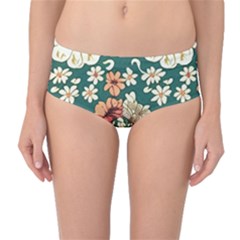 Mid-Waist Bikini Bottoms 