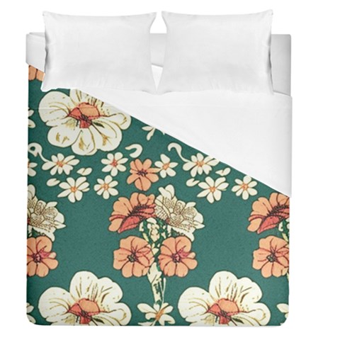 Retro 1880s Flowers Pattern 20 Duvet Cover (Queen Size) from ArtsNow.com