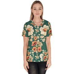 Women s V-Neck Scrub Top 