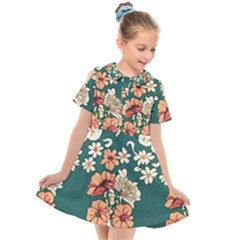 Kids  Short Sleeve Shirt Dress 