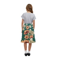 Kids  Ruffle Flared Wrap Midi Skirt 