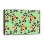 Retro 1880s Flowers Pattern 24 Deluxe Canvas 18  x 12  (Stretched)