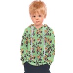 Retro 1880s Flowers Pattern 24 Kids  Overhead Hoodie