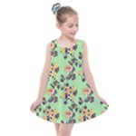 Retro 1880s Flowers Pattern 24 Kids  Summer Dress