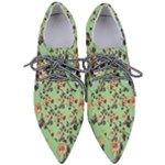 Retro 1880s Flowers Pattern 24 Pointed Oxford Shoes