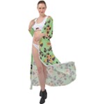 Retro 1880s Flowers Pattern 24 Maxi Chiffon Beach Wrap