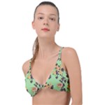 Retro 1880s Flowers Pattern 24 Knot Up Bikini Top