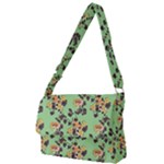 Retro 1880s Flowers Pattern 24 Full Print Messenger Bag (L)