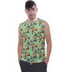 Retro 1880s Flowers Pattern 24 Men s Regular Tank Top