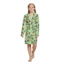 Kids  Long Sleeve Velvet Lounge Robe 