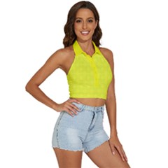 Backless Halter Cami Shirt 