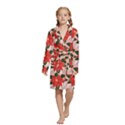 Kids  Long Sleeve Velvet Lounge Robe 