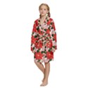 Kids  Long Sleeve Velvet Lounge Robe 