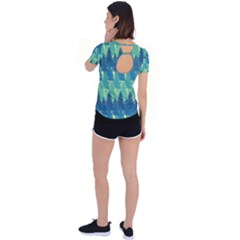 Back Circle Cutout Sports T-Shirt 