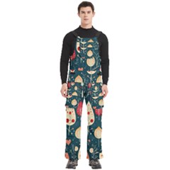 Christmas Tree Pattern Men s Side Zip Front Pouch Ski And Snowboard Bib Pants	 from ArtsNow.com