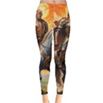 Heroic Trump Warrior in Golden Armor Everyday Leggings 