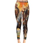 Heroic Trump Warrior in Golden Armor Inside Out Leggings