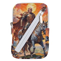 Heroic Trump Warrior in Golden Armor Belt Pouch Bag (Large) from ArtsNow.com